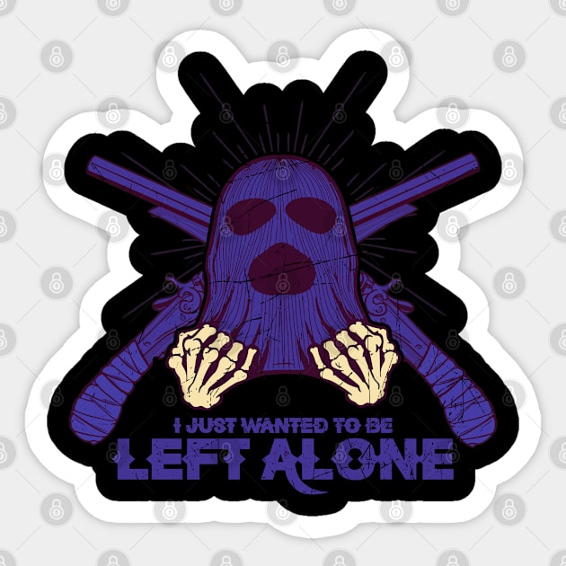 Left Alone Sticker by bakerjrae